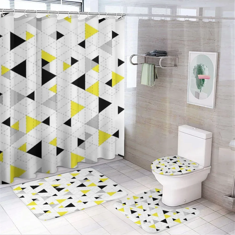 Diamond Motives in Mosaic — 4-Piece Bathroom Set preview