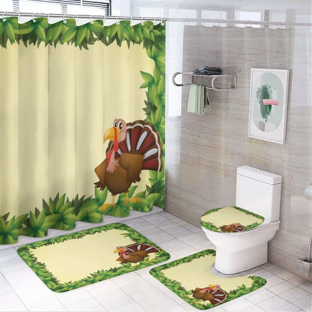 Fresh Leaf Frame — 4-Piece Bathroom Set preview
