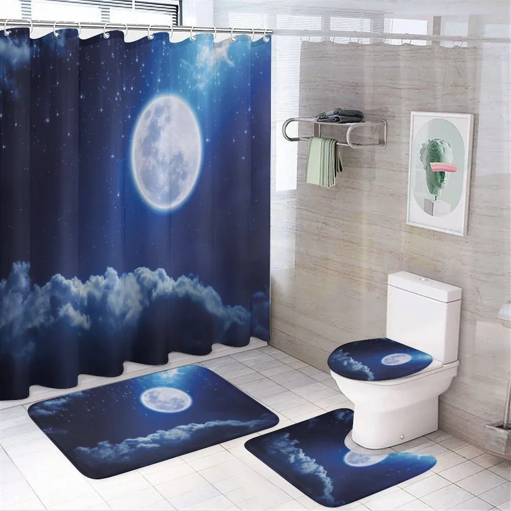 Full Moon Falling Stars — 4-Piece Bathroom Set preview