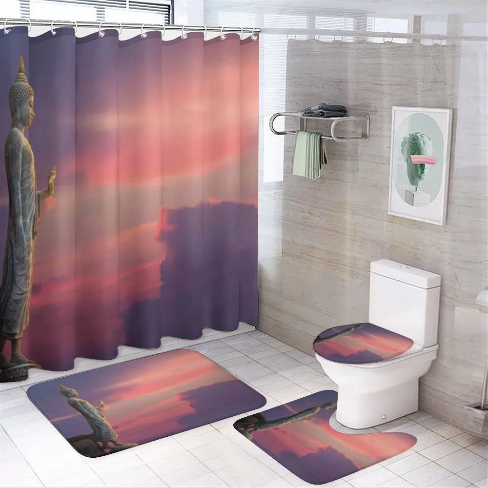 Magical Sunset Scene — 4-Piece Bathroom Set preview