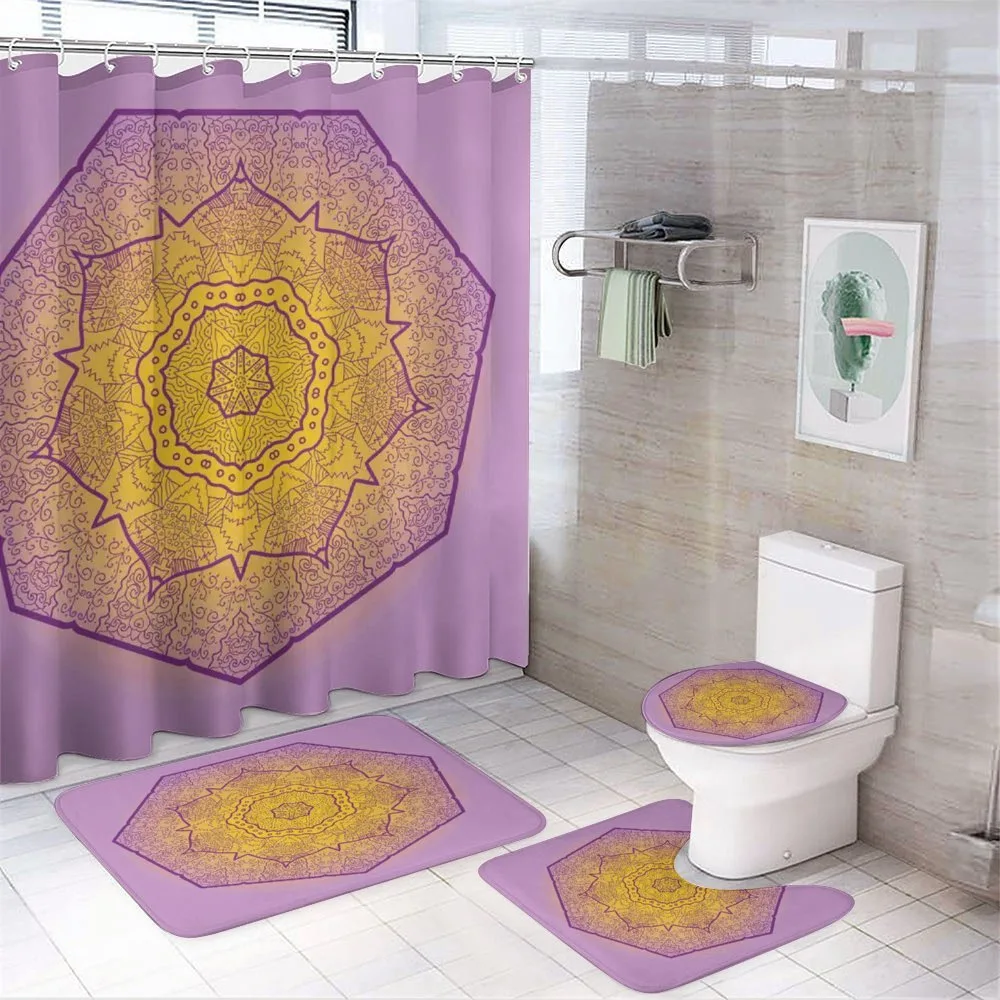 Oriental Heptagon Motif — 4-Piece Bathroom Set preview