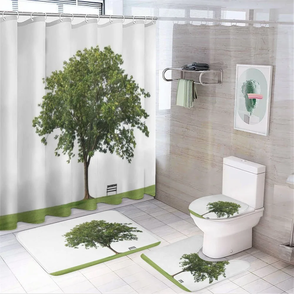 Solitude Bench Nobody — 4-Piece Bathroom Set preview