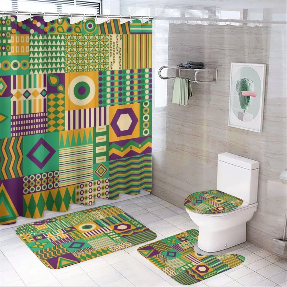 Triangles and Square — 4-Piece Bathroom Set preview