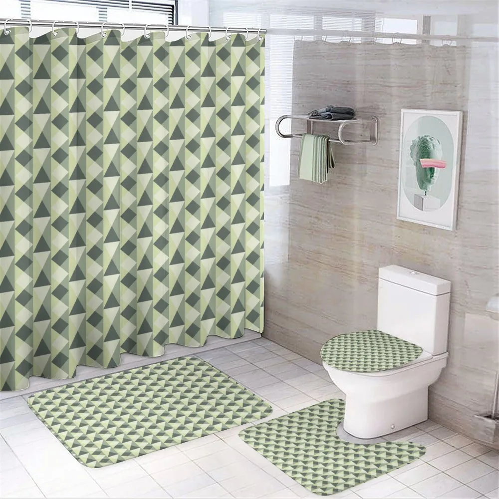 Triangles and Squares — 4-Piece Bathroom Set preview