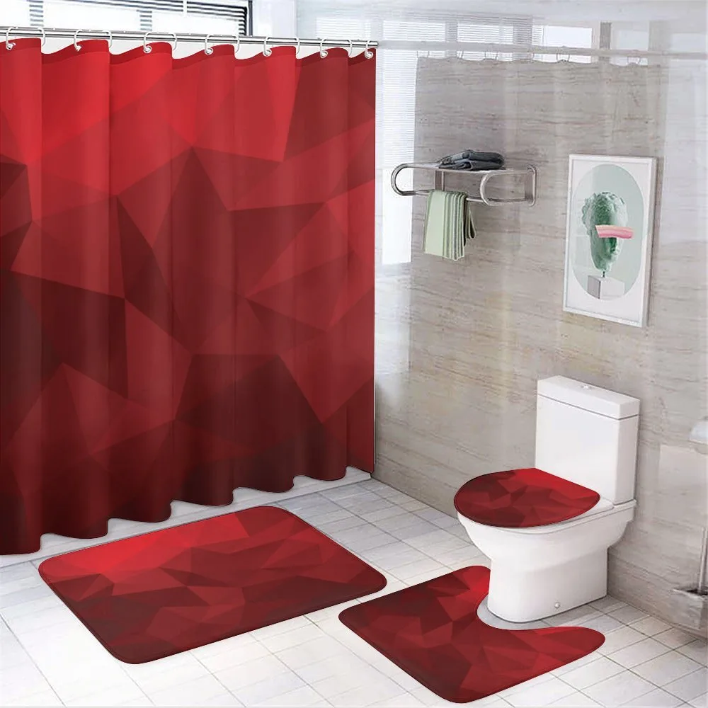 Triangular Mosaic with Poly — 4-Piece Bathroom Set preview