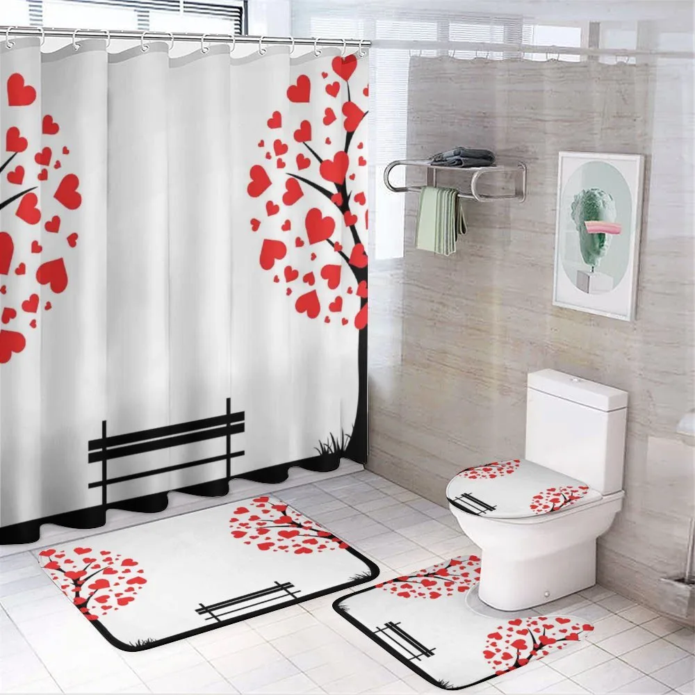 Heart Romance Love Art — 4-Piece Bathroom Set preview