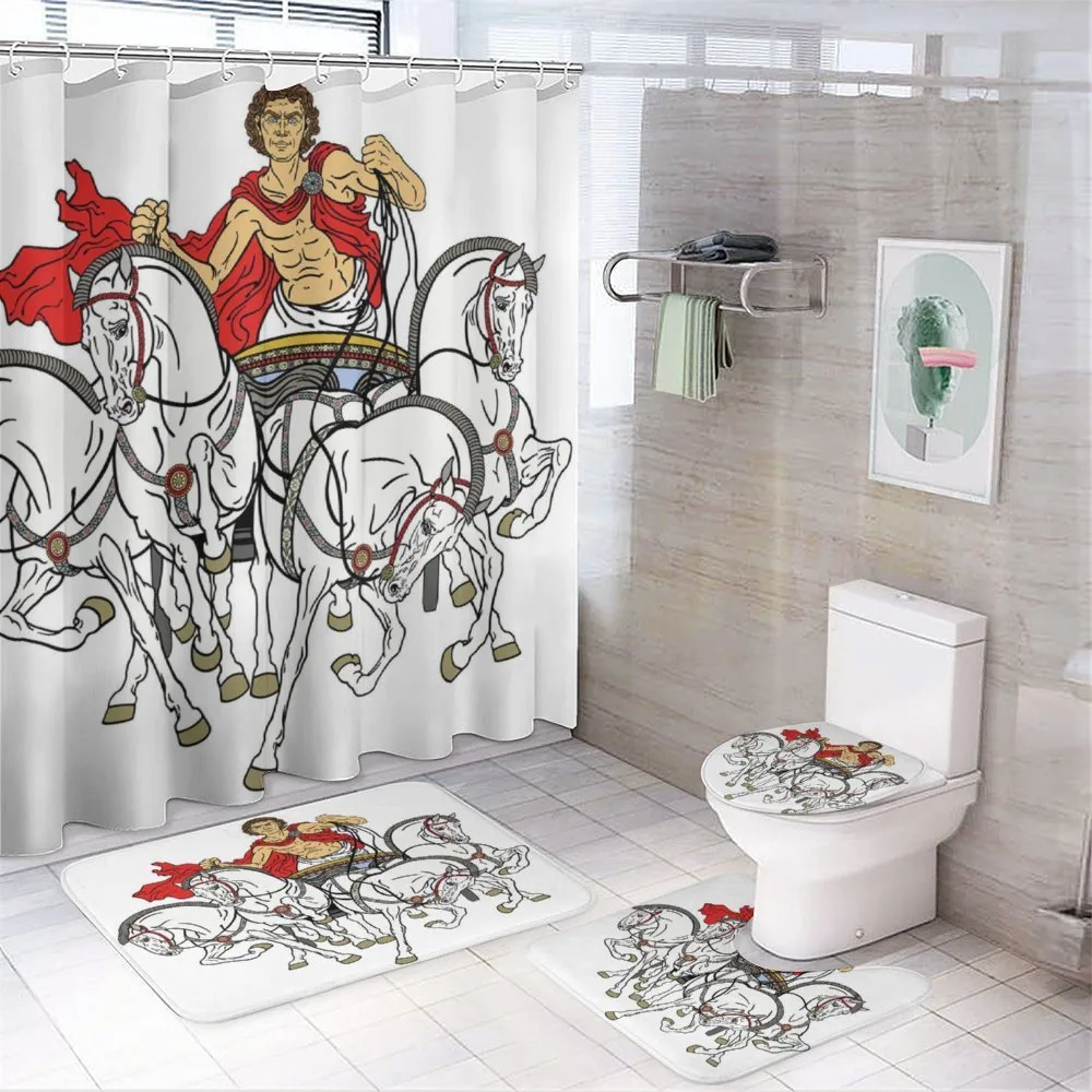 Hellenic Man Chariot — 4-Piece Bathroom Set preview