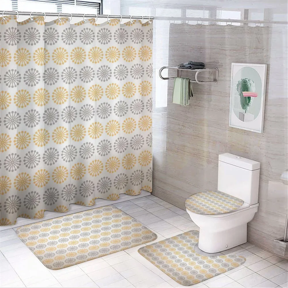Modern Bohem Flower — 4-Piece Bathroom Set preview