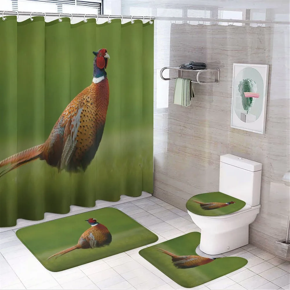 Pheasant Long Tail Meadow — 4-Piece Bathroom Set preview