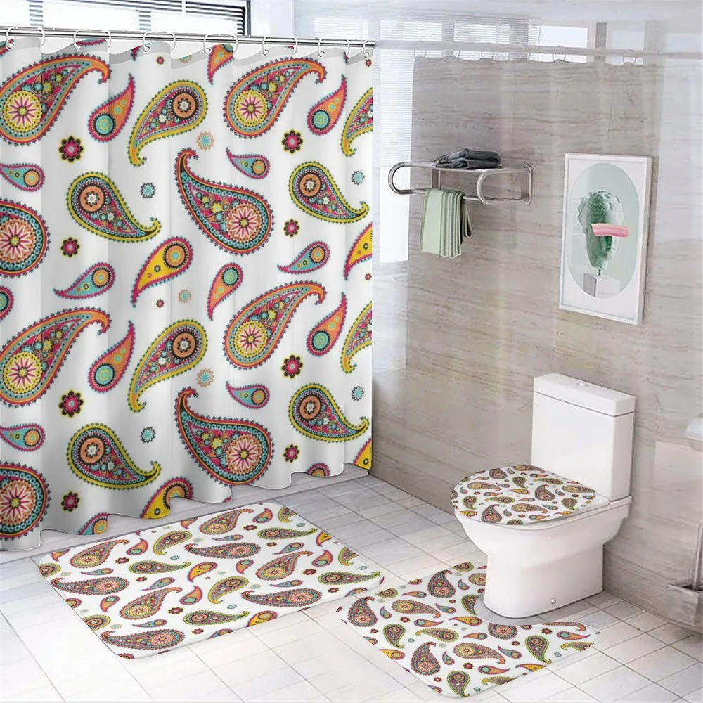 Vintage Hipie Ethnic — 4-Piece Bathroom Set preview