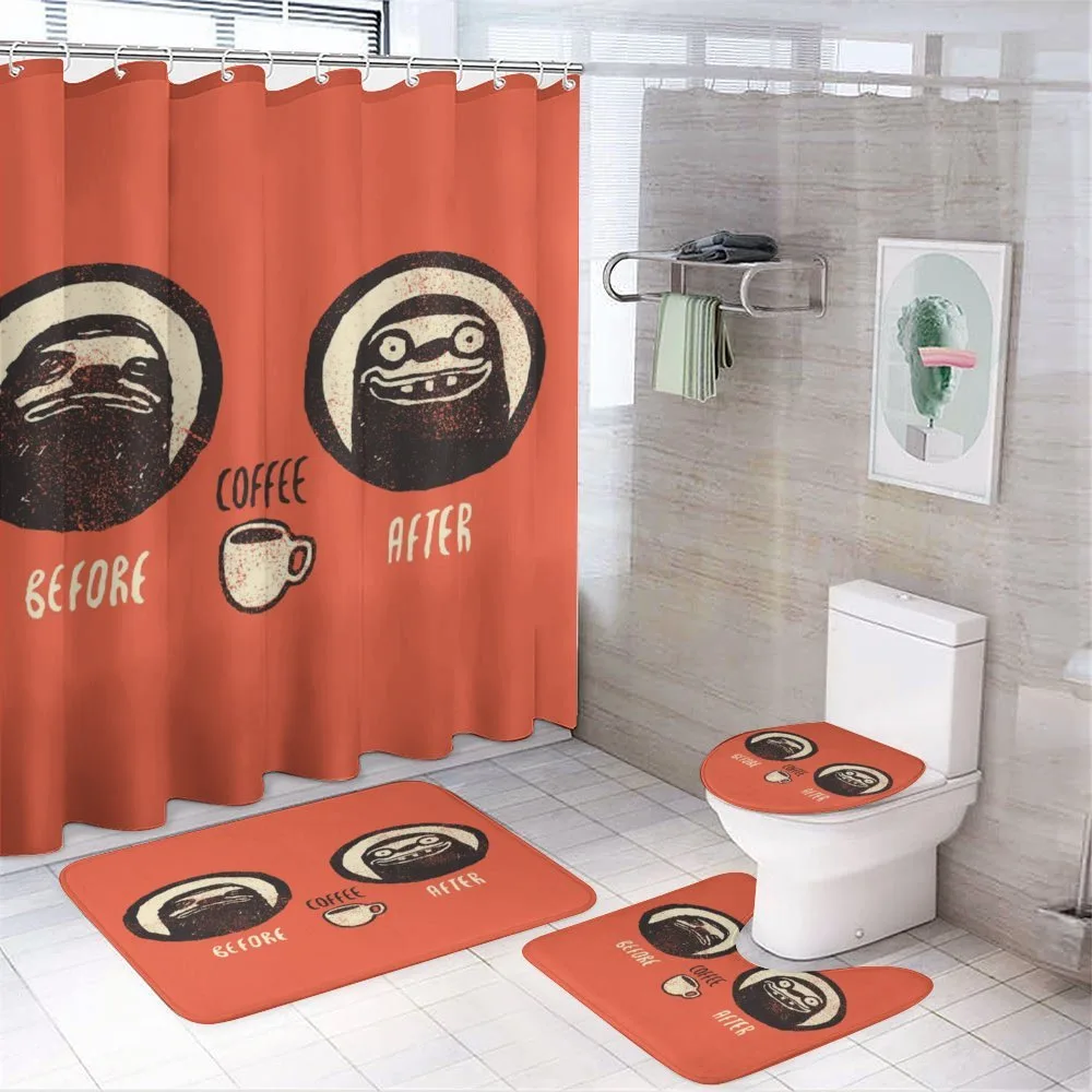 Before and After Coffee — 4-Piece Bathroom Set preview
