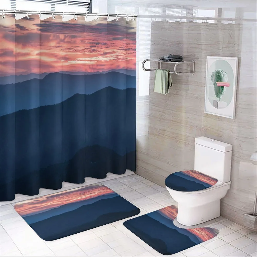 Blue Ridge Landscape — 4-Piece Bathroom Set preview