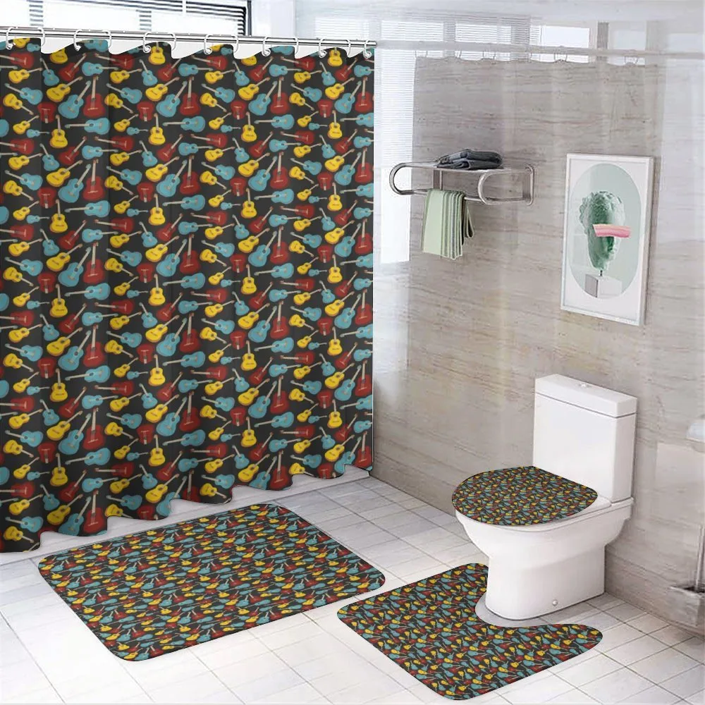 Folk Flamenco Retro — 4-Piece Bathroom Set preview