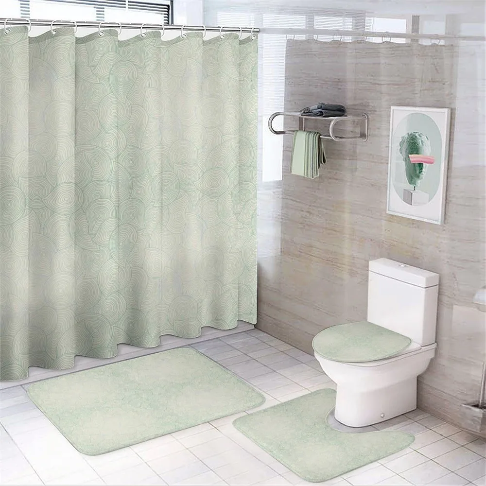 Jumbled Moire Composition — 4-Piece Bathroom Set preview