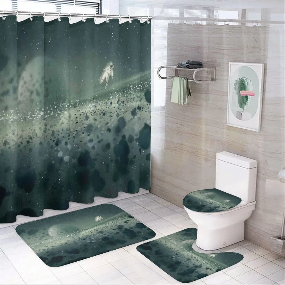 Moon Astronaut — 4-Piece Bathroom Set preview