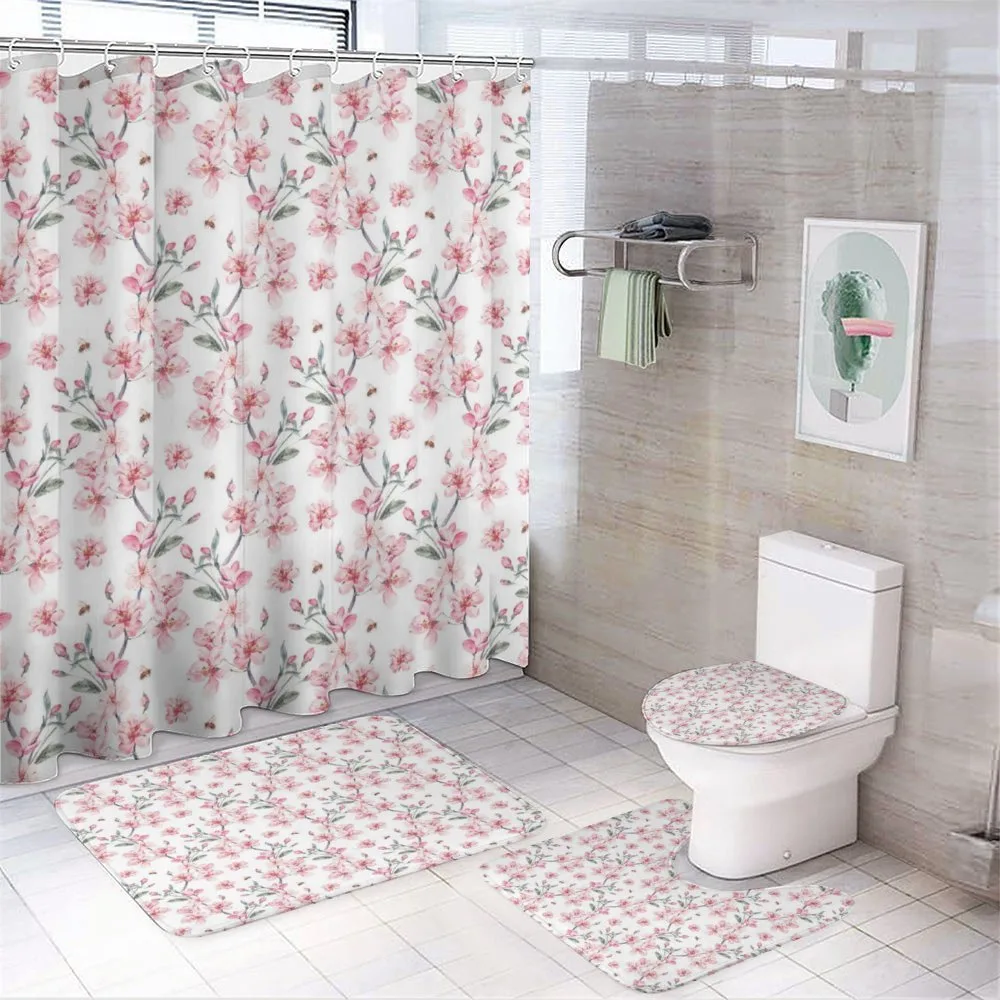 Sakura Cherry Garden — 4-Piece Bathroom Set preview