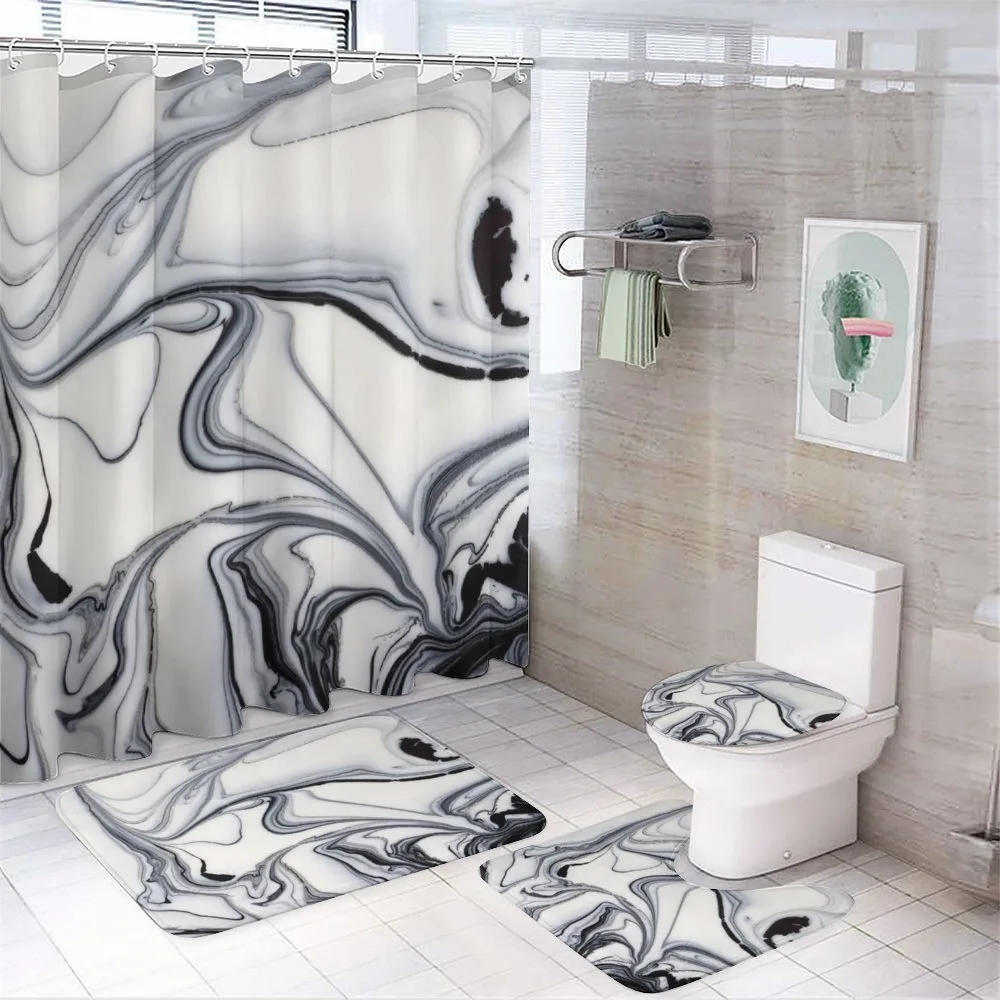 Trippy Unusual Forms — 4-Piece Bathroom Set preview