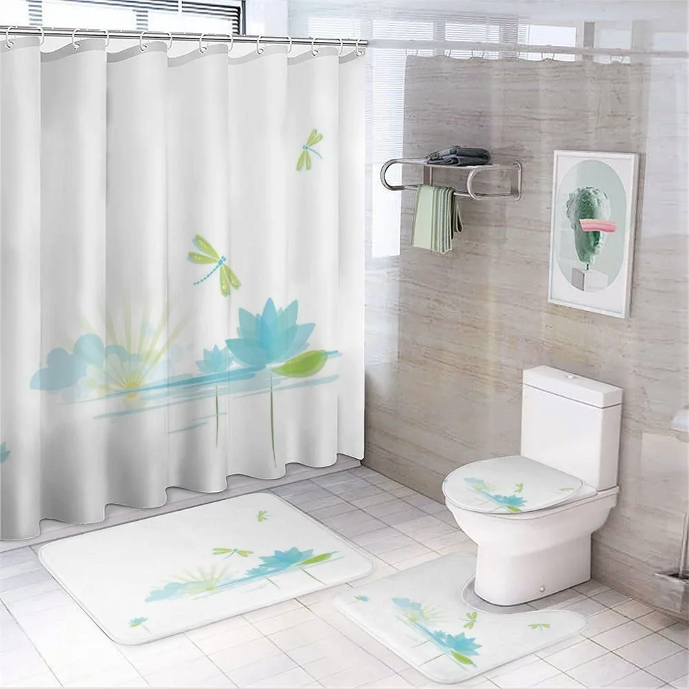 Waterlily Nature Lake — 4-Piece Bathroom Set preview