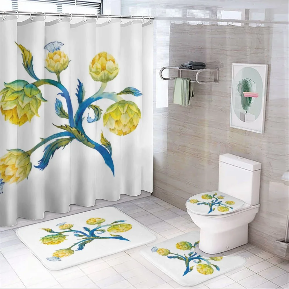 Vivid Botanical Food — 4-Piece Bathroom Set preview
