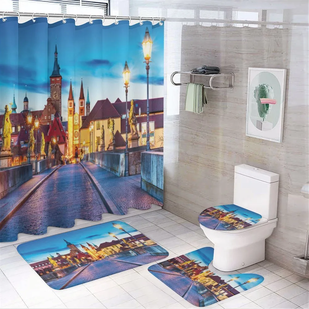 Bavaria Germany Bridge — 4-Piece Bathroom Set preview