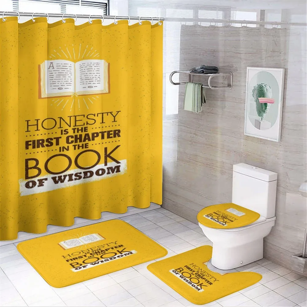 Chapter of Honesty Wisdom — 4-Piece Bathroom Set preview