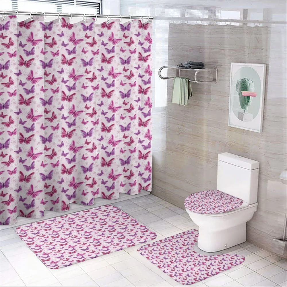 Romantic Butterflies — 4-Piece Bathroom Set preview
