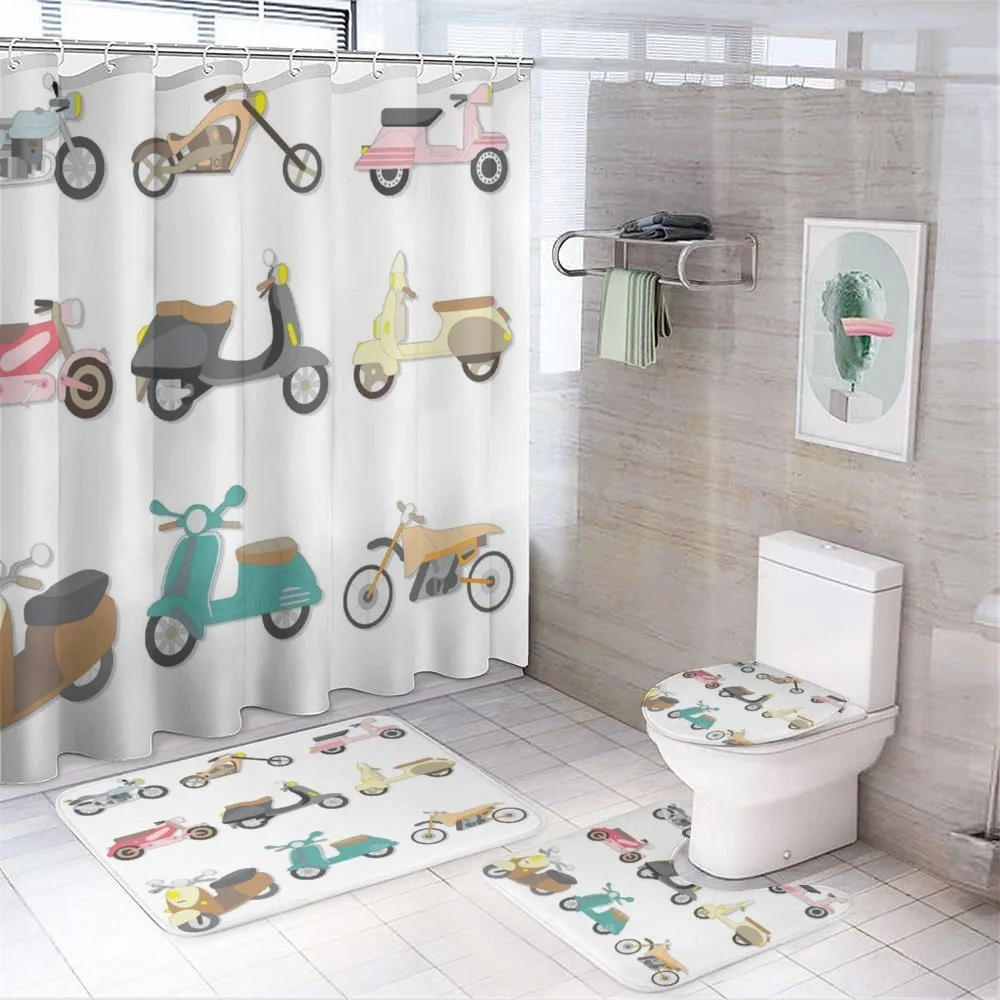 Scooters Design — 4-Piece Bathroom Set preview
