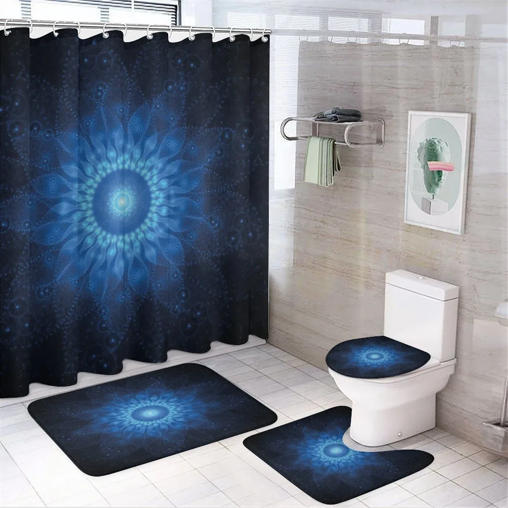 Space Mandala Artwork — 4-Piece Bathroom Set preview