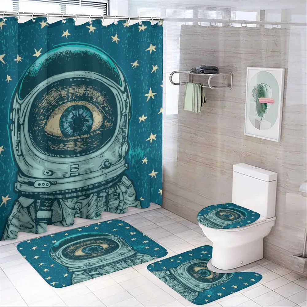 Amazed Astronaut Eye — 4-Piece Bathroom Set preview
