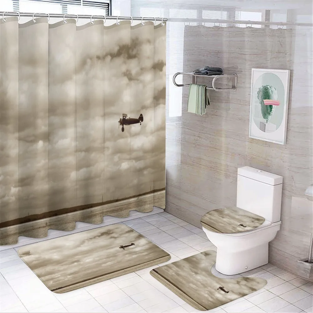 Fighter Plane — 4-Piece Bathroom Set preview