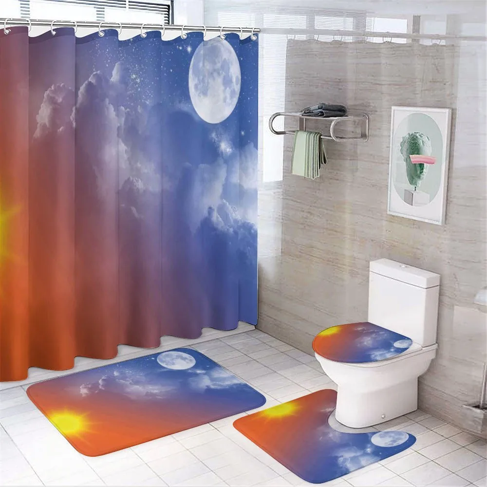 Galaxy Sun Clouds — 4-Piece Bathroom Set preview