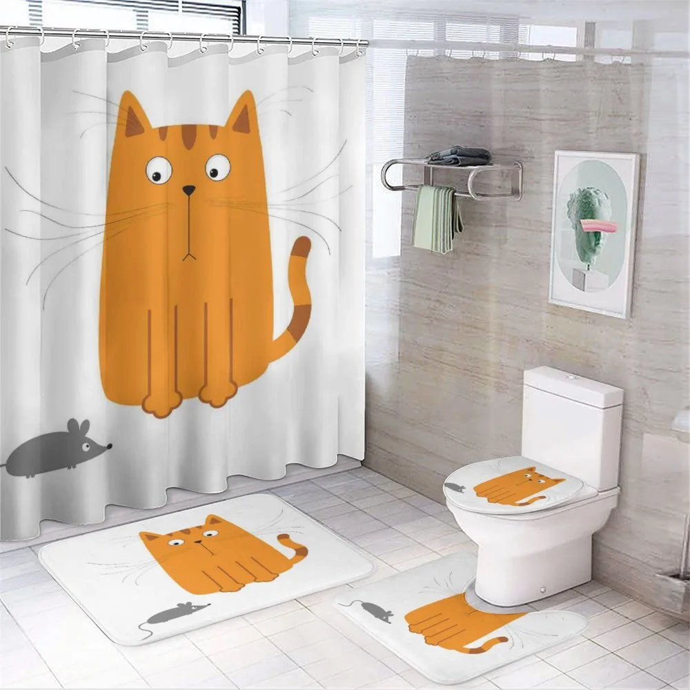 Kitty Fun Humor Kids — 4-Piece Bathroom Set preview