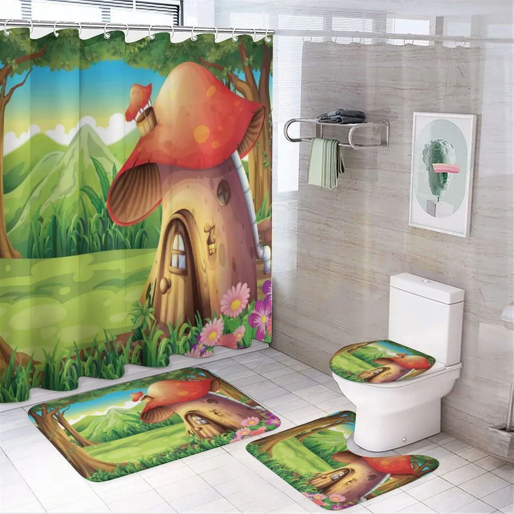 Mountain Daisies Woods — 4-Piece Bathroom Set preview