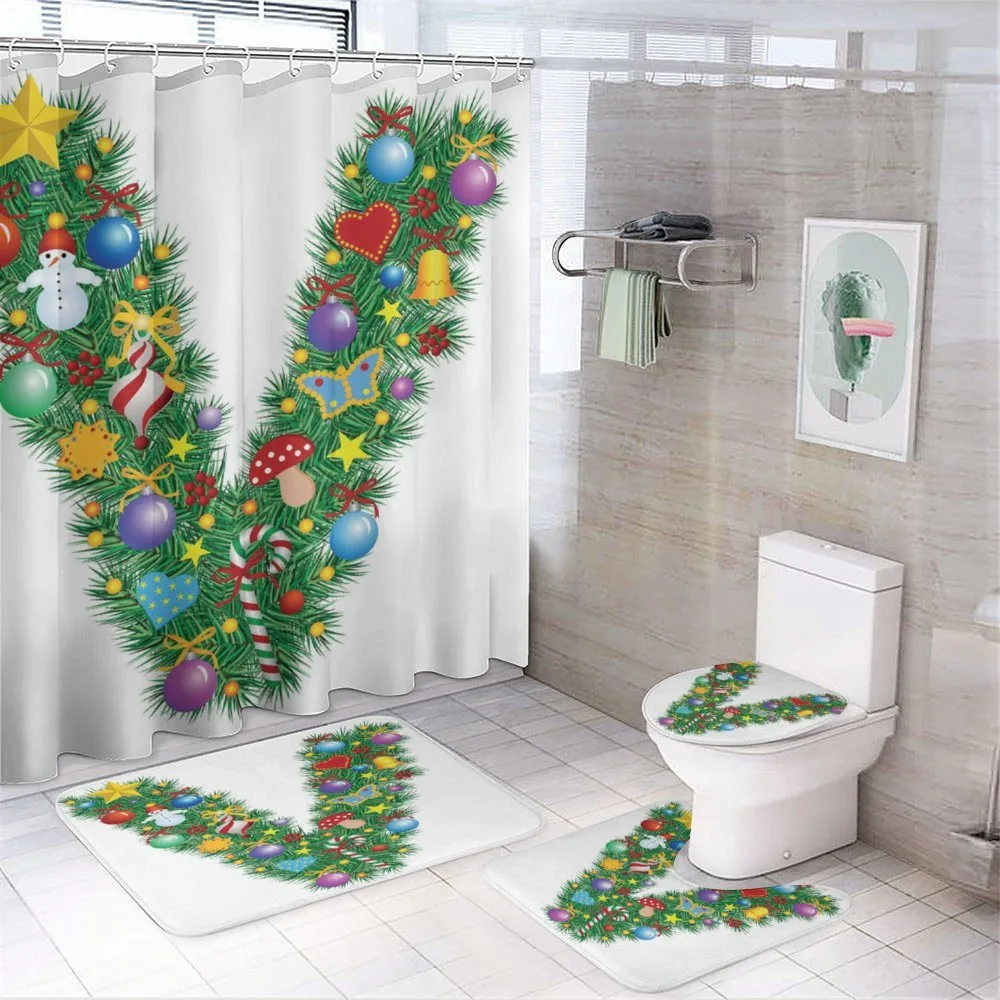 Ornamental Tree Bells — 4-Piece Bathroom Set preview