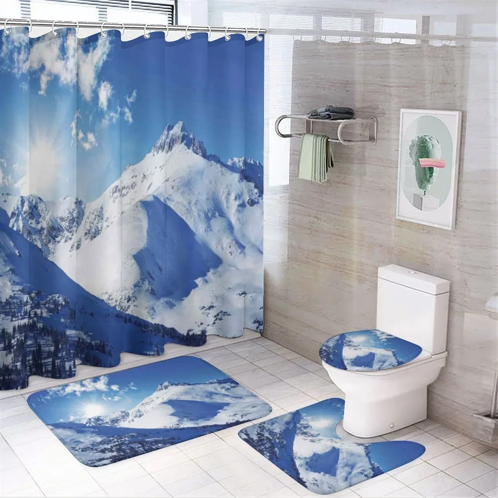 Sunrise at Mountain — 4-Piece Bathroom Set preview