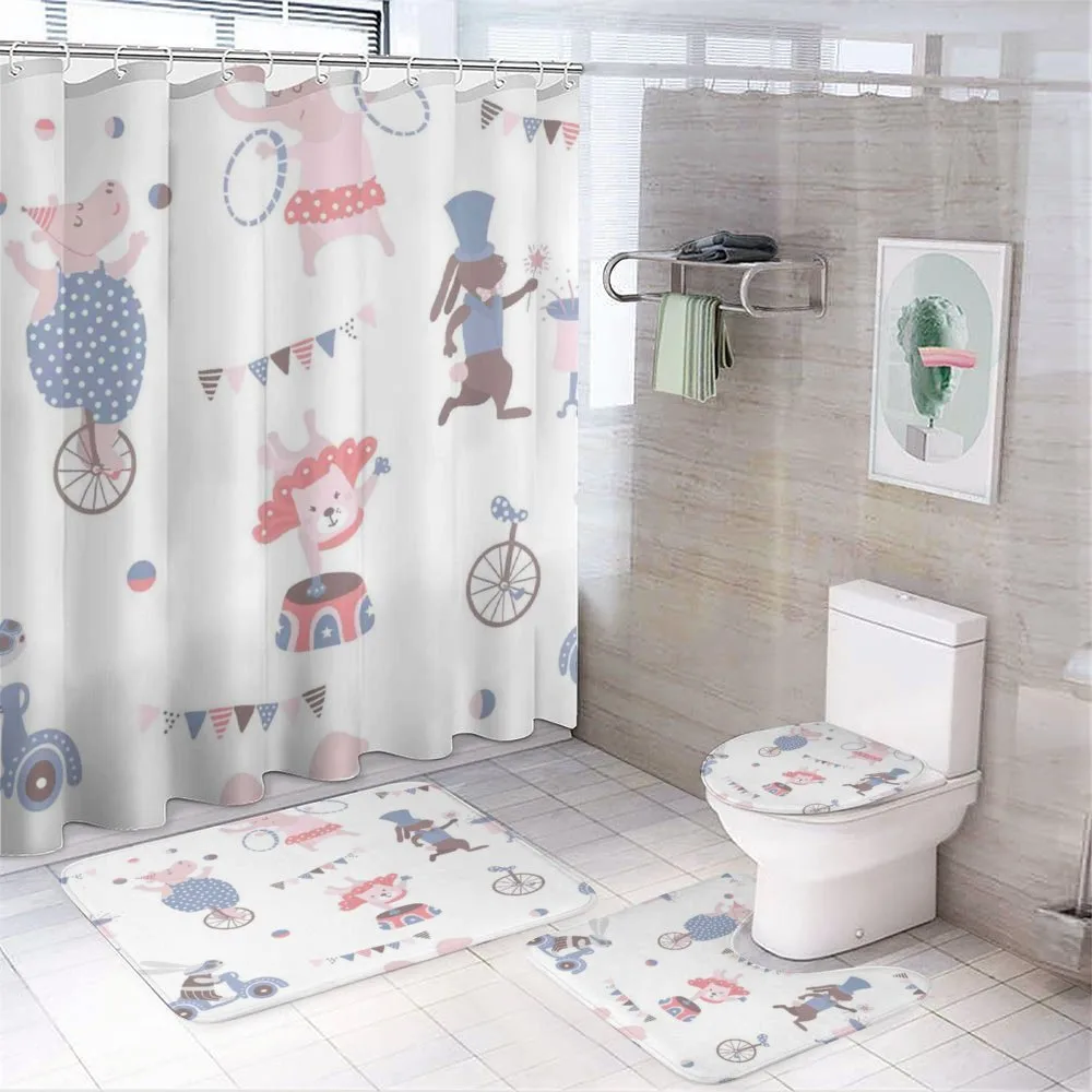 Comic Animal Performance — 4-Piece Bathroom Set preview