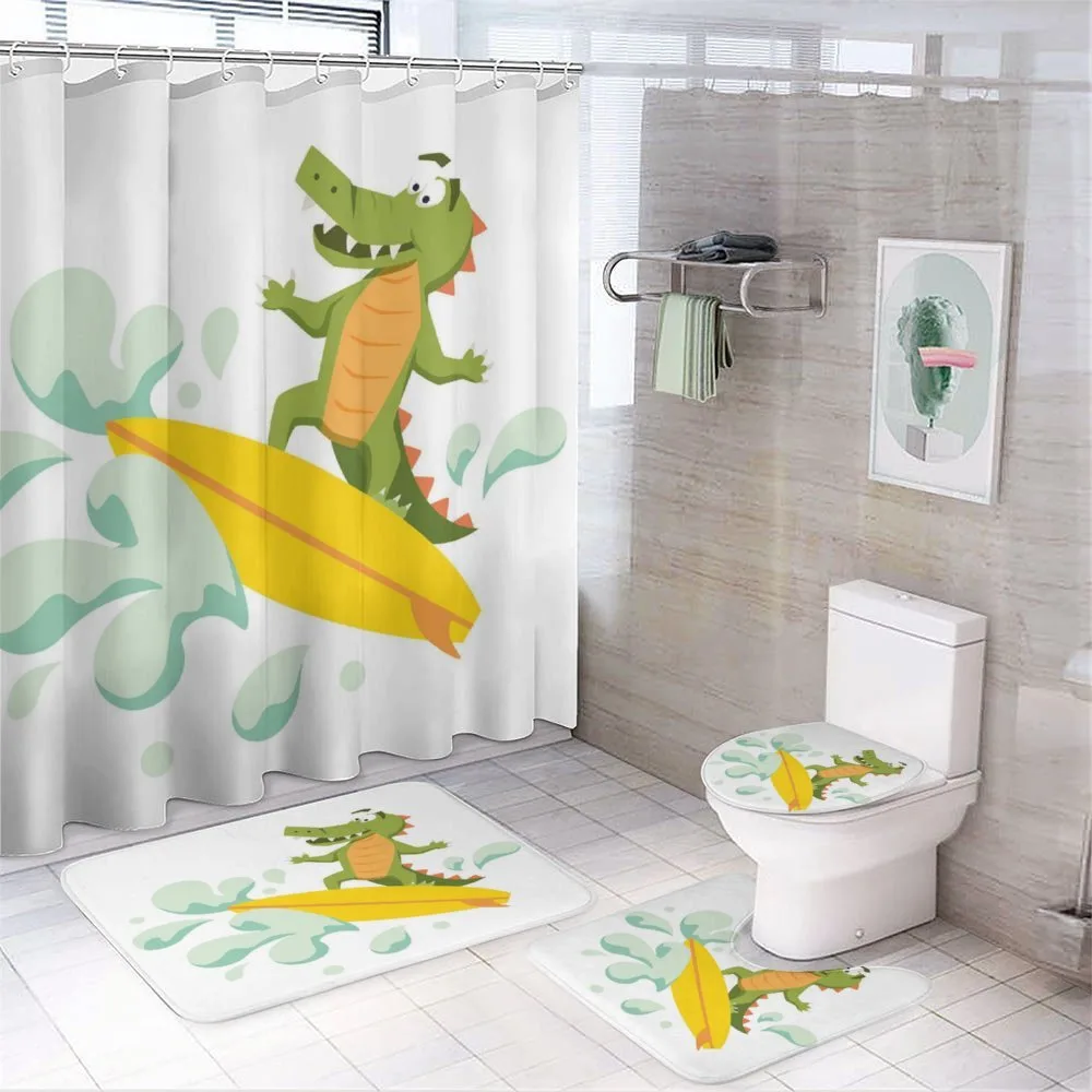 Crocodile — 4-Piece Bathroom Set preview