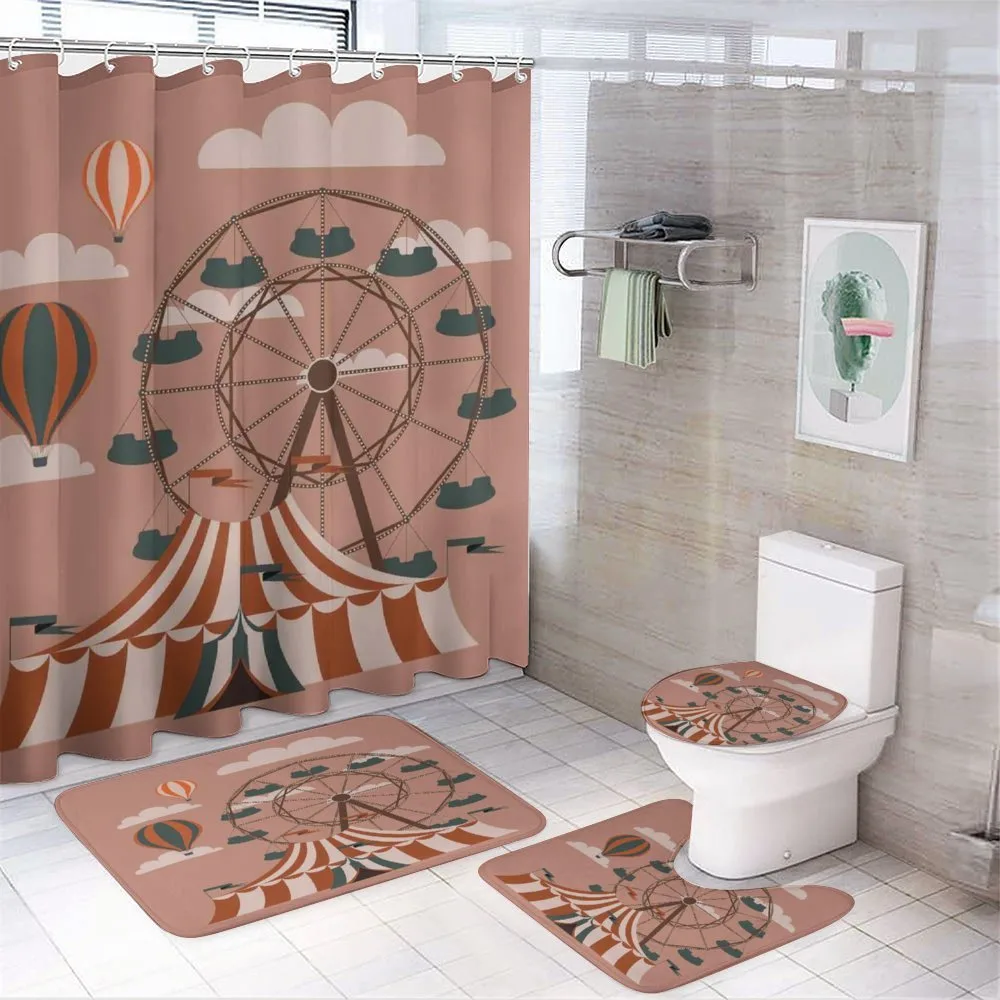 Ferris Wheel Hot Air — 4-Piece Bathroom Set preview