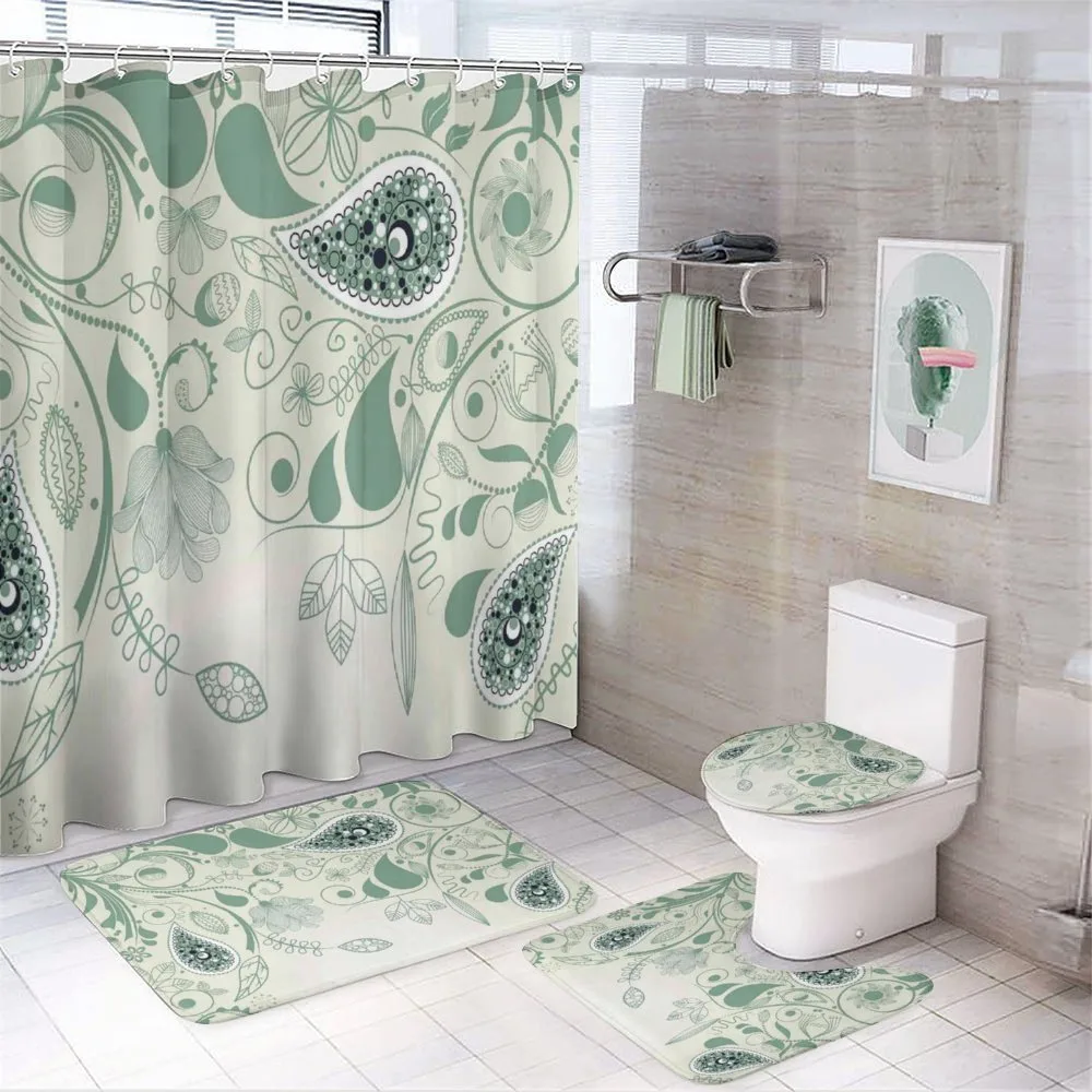 Floral Vintage Patterns — 4-Piece Bathroom Set preview