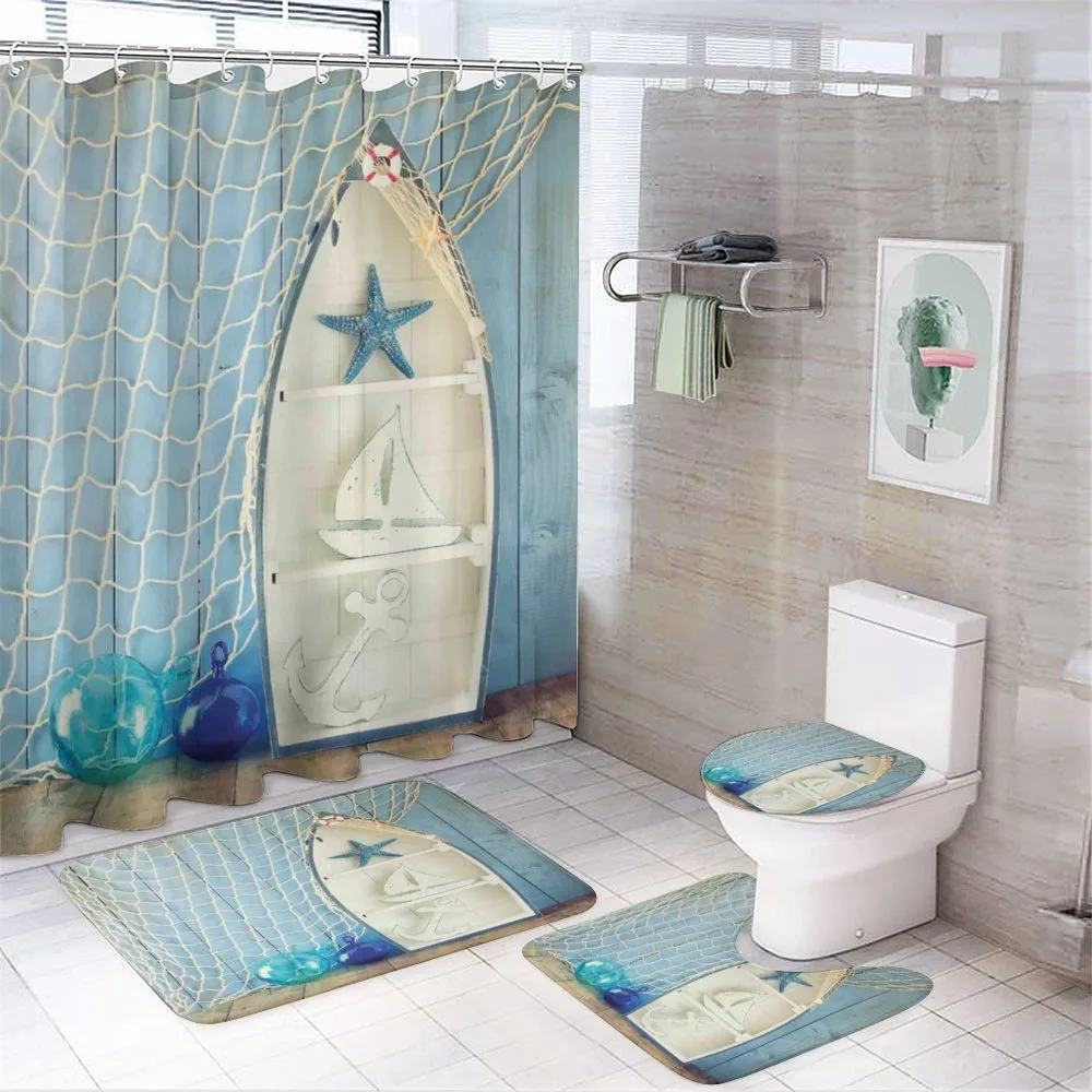 Marine Starfish — 4-Piece Bathroom Set preview
