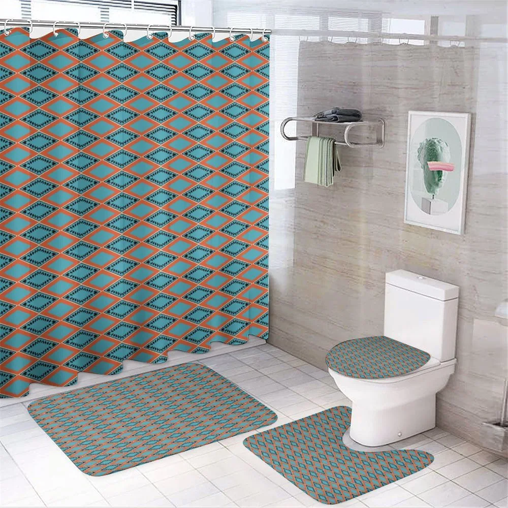 Rectangles Squares — 4-Piece Bathroom Set preview