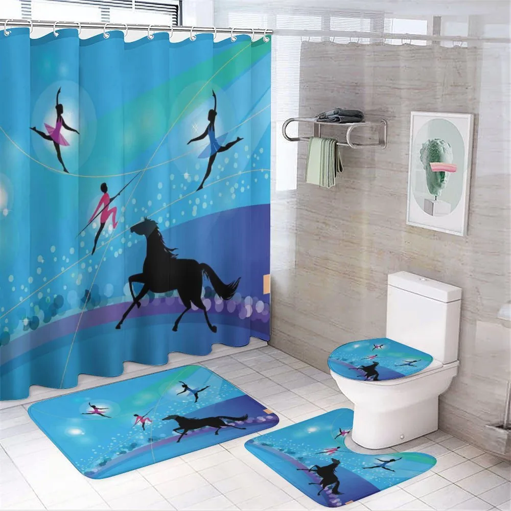 Trapeze Artists Horse — 4-Piece Bathroom Set preview