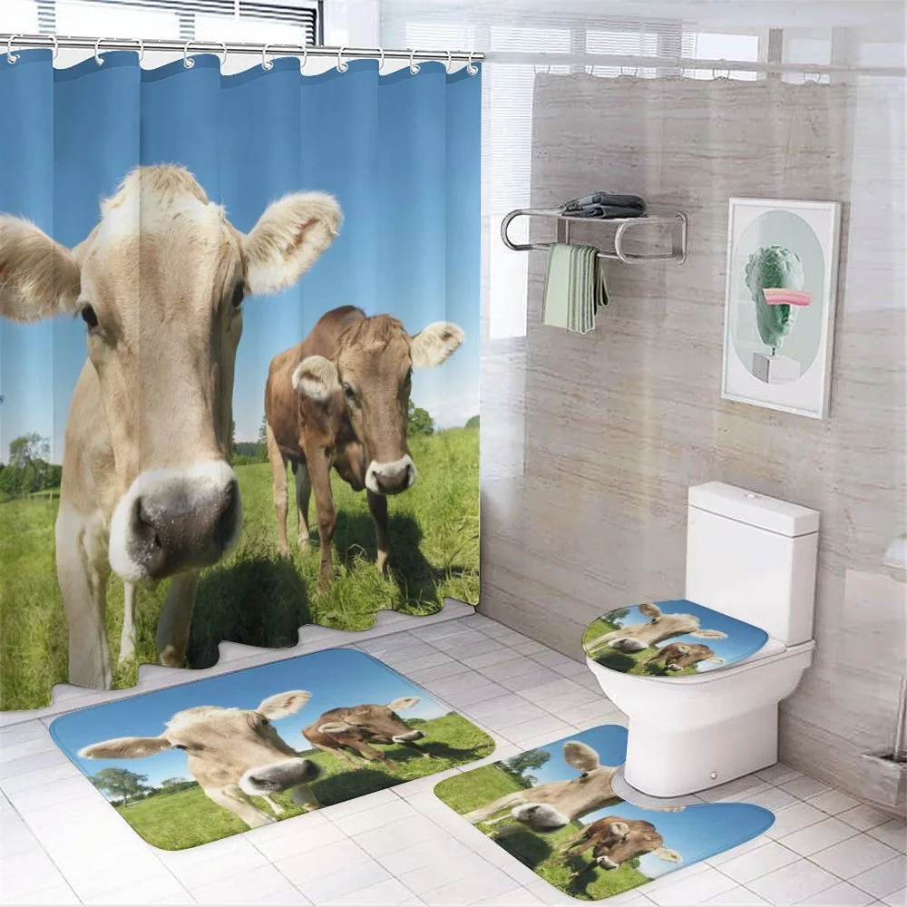 Close up Cows — 4-Piece Bathroom Set preview