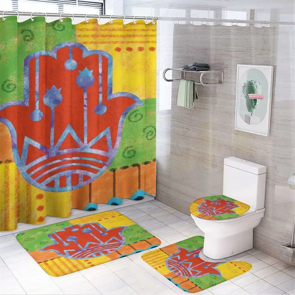 Colorful Frame Tribal — 4-Piece Bathroom Set preview