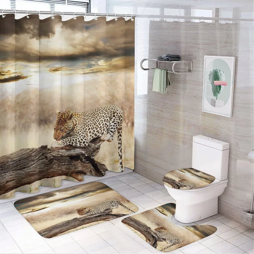 Wild Leopard — 4-Piece Bathroom Set preview