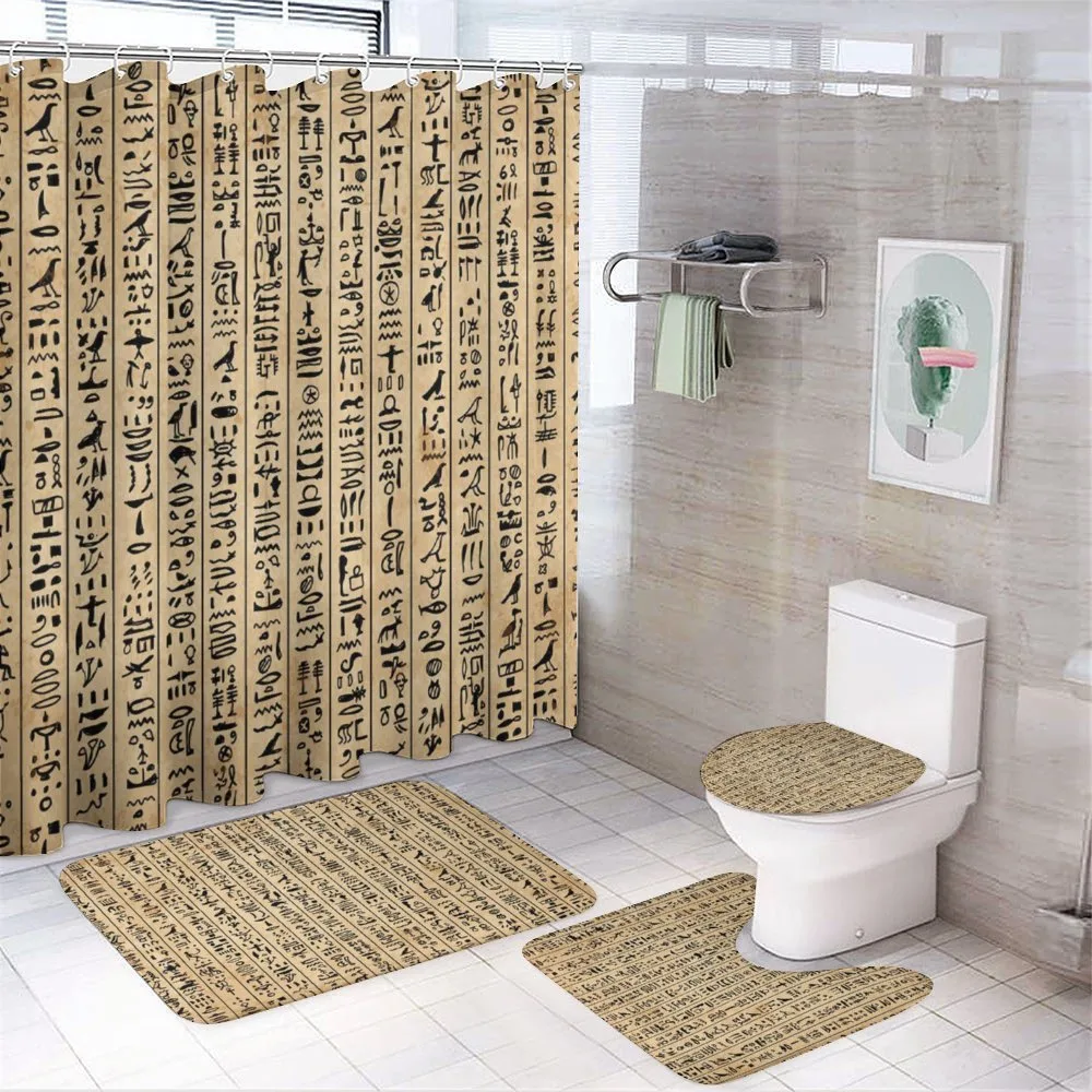 Ancinet Hieroglyphs — 4-Piece Bathroom Set preview