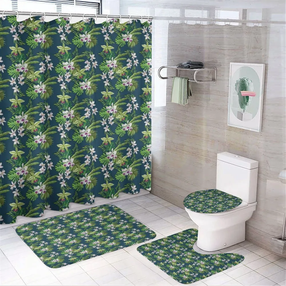 Banana Leaf Island Jungle — 4-Piece Bathroom Set preview