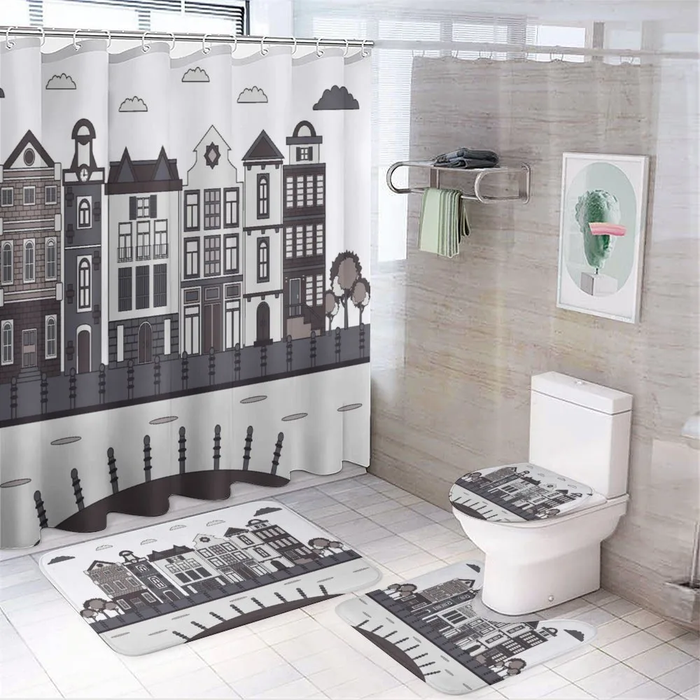 City Scenery — 4-Piece Bathroom Set preview