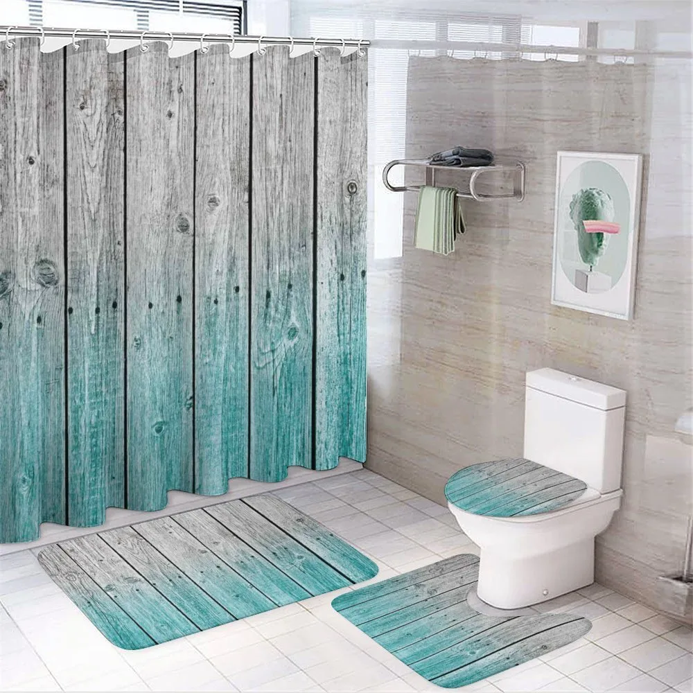 Digital Wood Panels — 4-Piece Bathroom Set preview