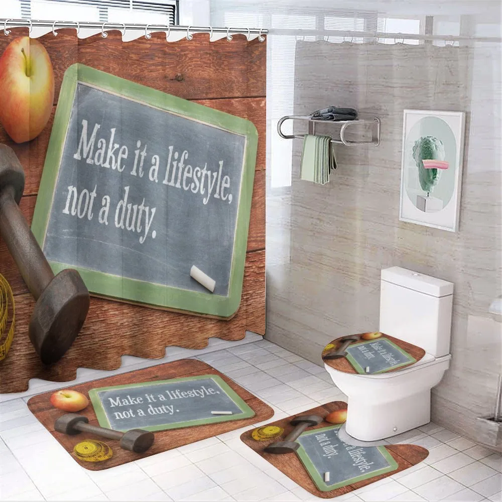 Lifestyle Words — 4-Piece Bathroom Set preview